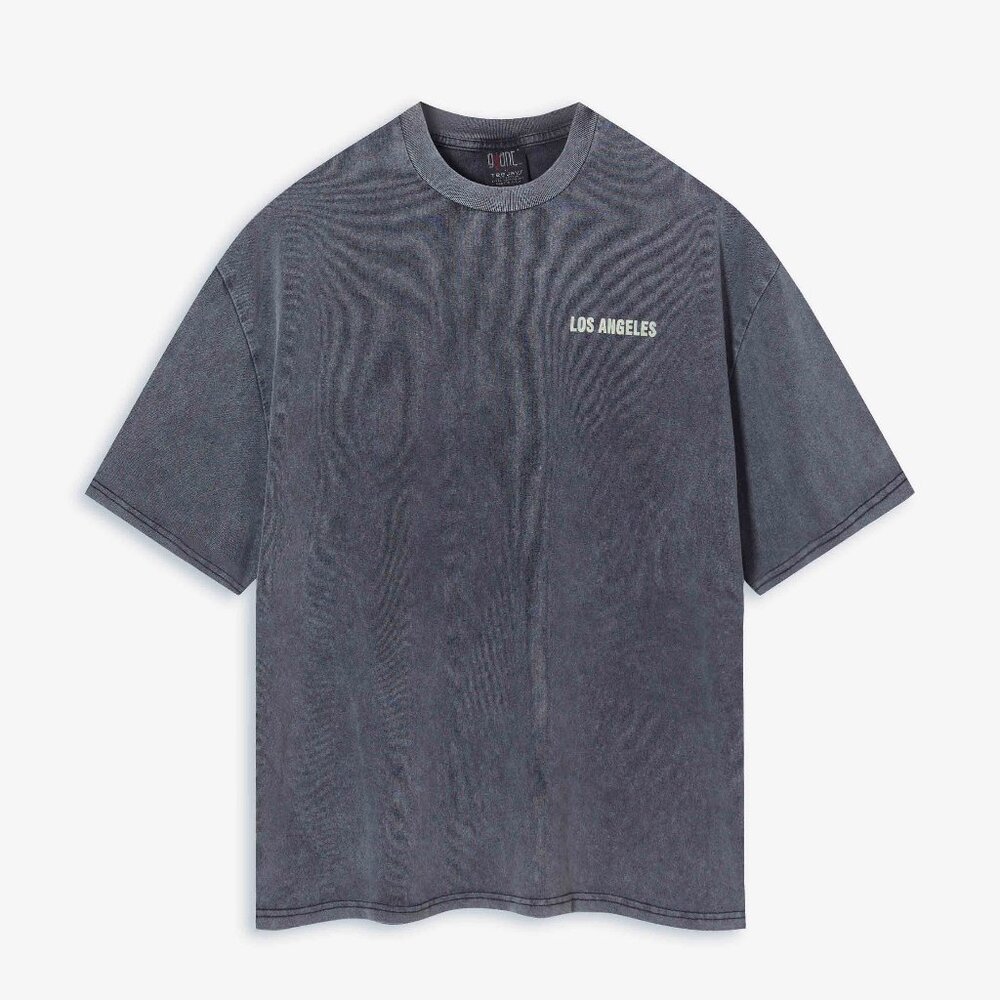 Los Angeles Themed Washed T - shirt